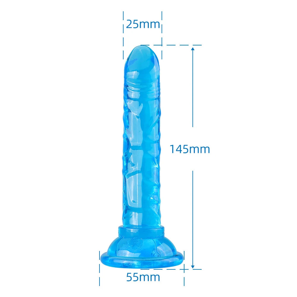Realistic Dildo with Suction Cup – Medical Silicone