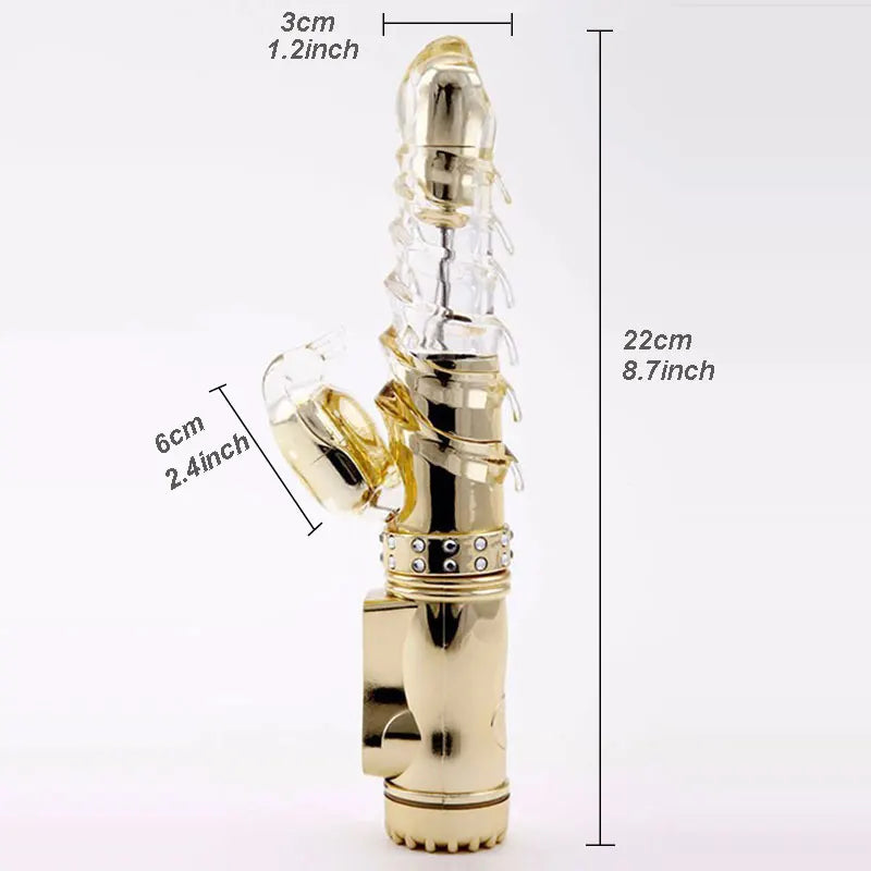 Thrusting Rabbit Vibrator – G-Spot & Clitoris Stimulator, AV Magic Wand, 36 Modes, Multi-Speed Rotation & Vibration for Women