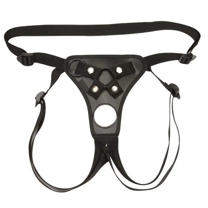 Strap-On Leather Harness with Realistic Dildo