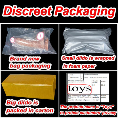 Soft Realistic Dildo with Dual Density Silicone