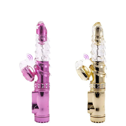 Thrusting Rabbit Vibrator – G-Spot & Clitoris Stimulator, AV Magic Wand, 36 Modes, Multi-Speed Rotation & Vibration for Women