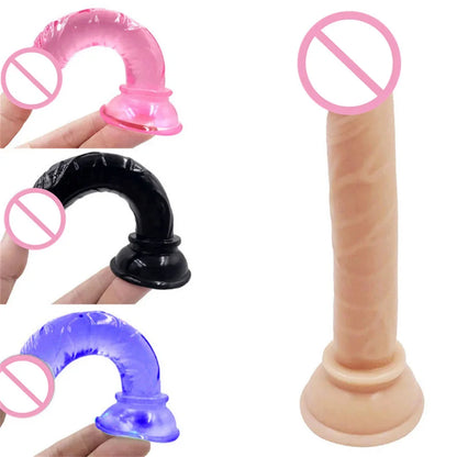 Strap-On Leather Harness with Realistic Dildo
