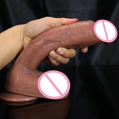 Soft Realistic Dildo with Dual Density Silicone