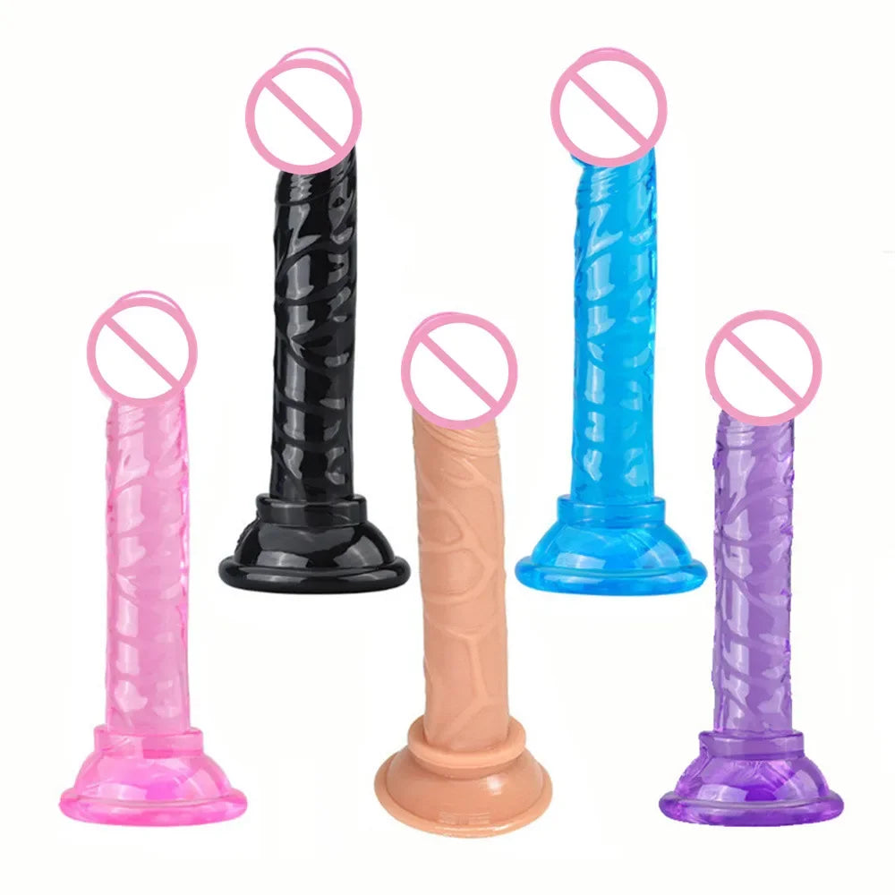 Strap-On Leather Harness with Realistic Dildo